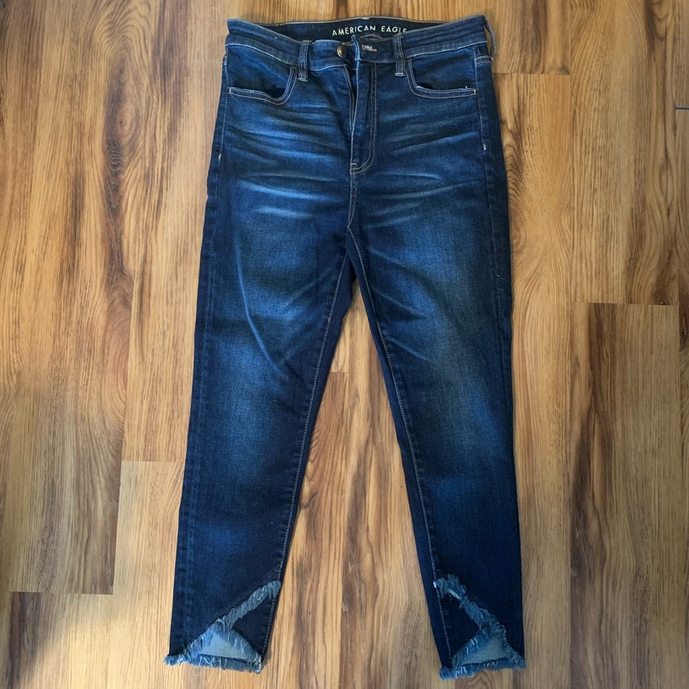 AE Super High Rise Crop Jeans